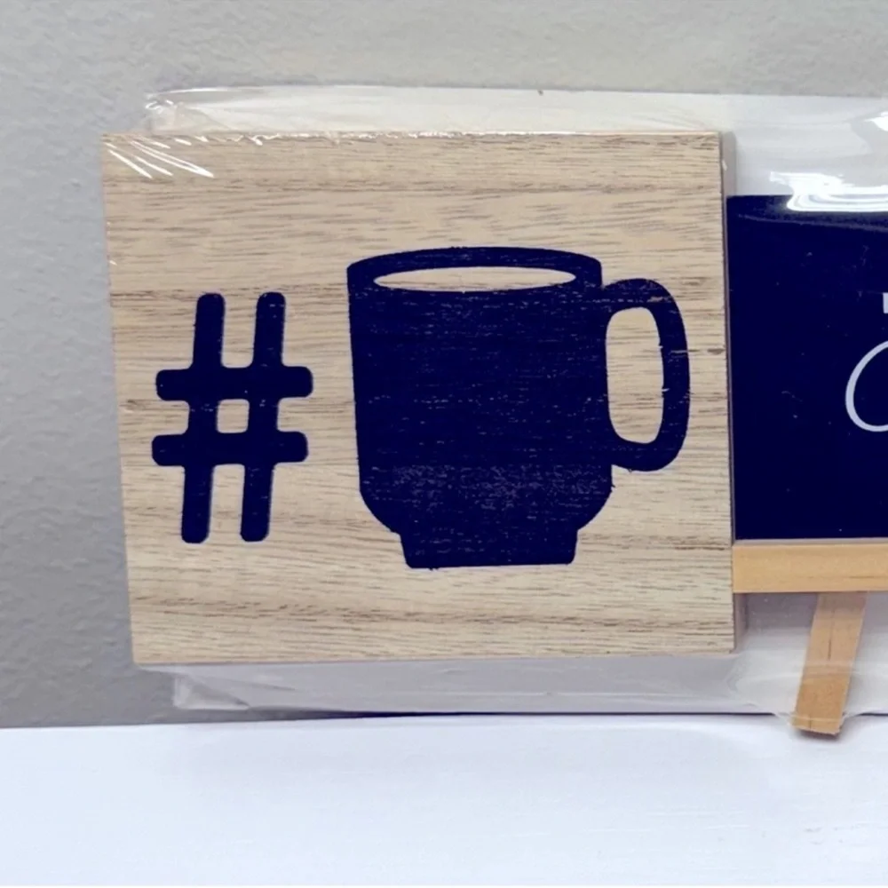 3 for $15 SALE New Target Coffee Bar Tiered Tray Mini Coffee Signs Set of 3